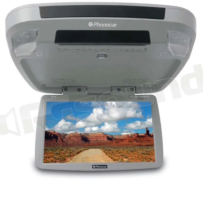 Phonocar VM191 USB-SD card Monitor LCD - tetto - poggiatesta - Monit