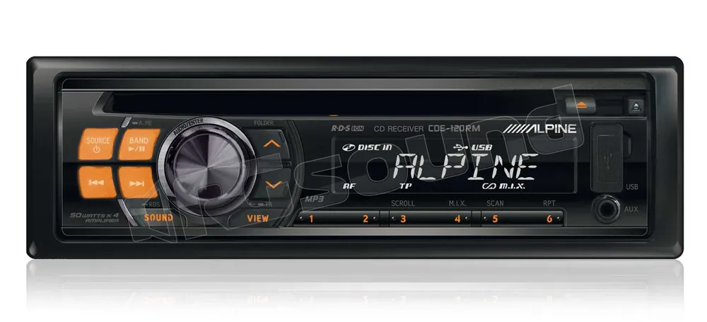 Alpine CDE-120RM Illuminazione Ambra Autoradio 1 din e 2 din Car ste