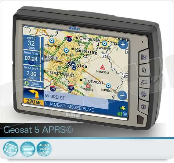AV Map Geosat 5 APRS Navigatori GPS - Portatili