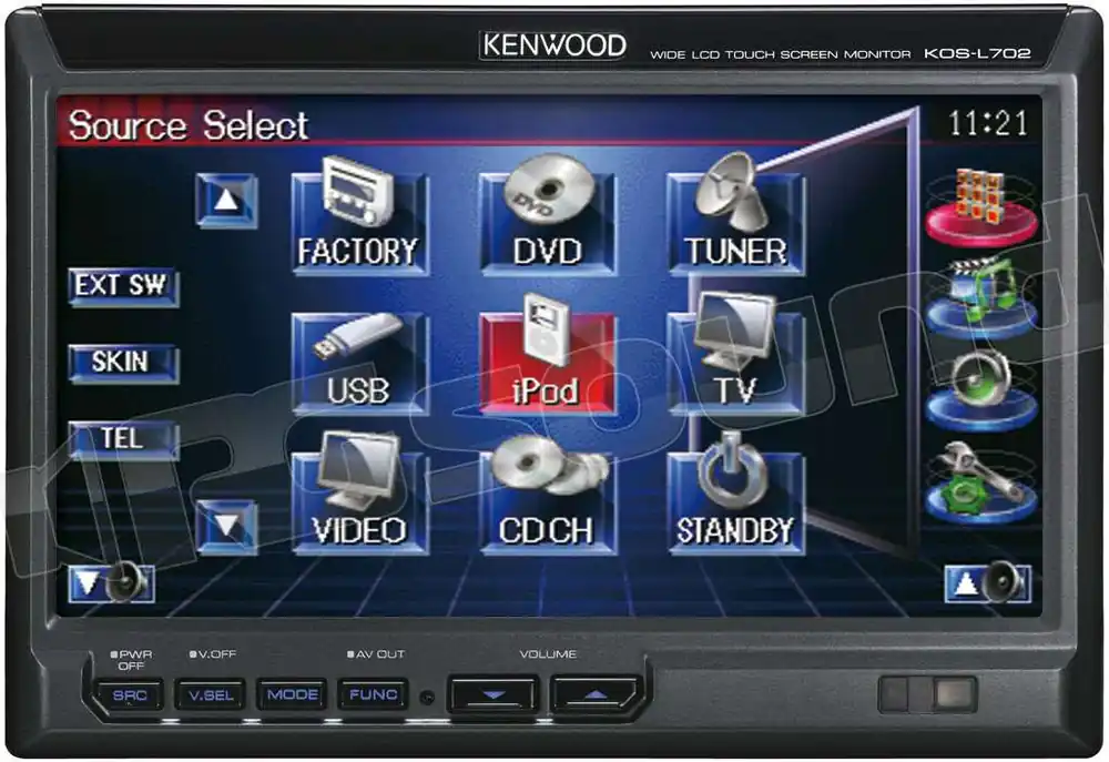 Kenwood KOS-L702 Monitor esterno da 6,95 Monitor LCD - tetto - poggi
