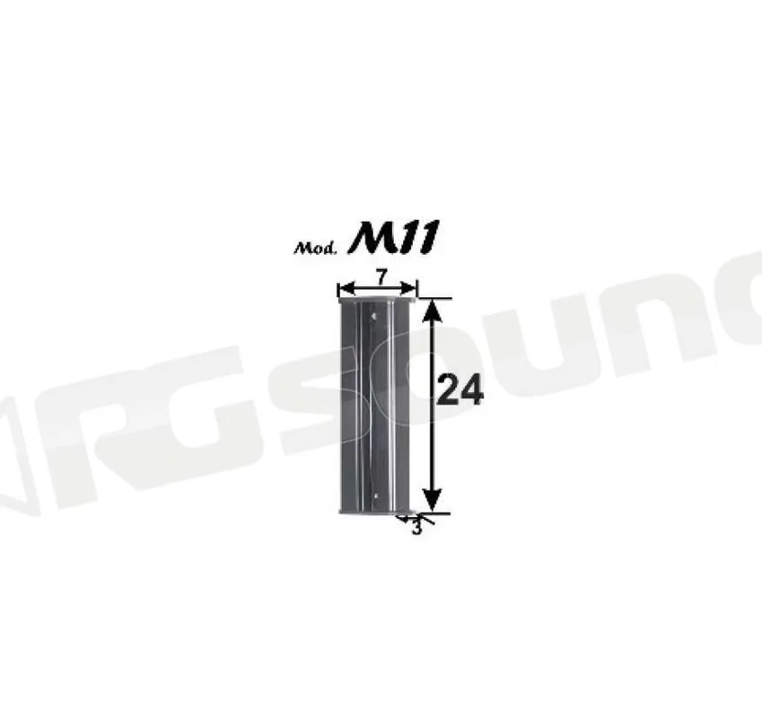 Prandini M11 canaline in ferro con sistema passacavi Supporti TV LCD