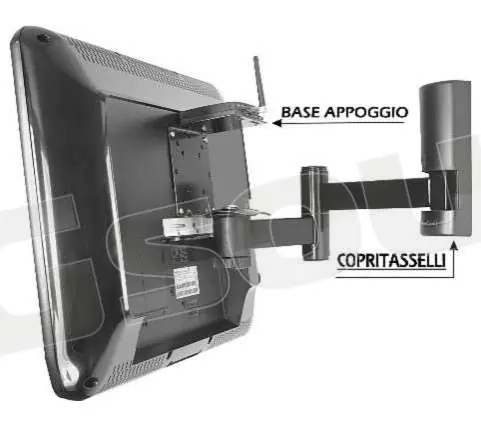 Prandini 505W3 supporto da parete per TV LCD, TV LED Supporti TV LCD