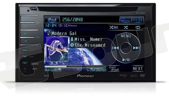Pioneer AVH-P3100DVD Monitor auto 1 e 2 Din Car multimedia - Monito