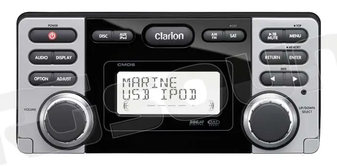 Clarion CMD6 Sintolettore marino DVD - CD - USB Sorgenti per la naut