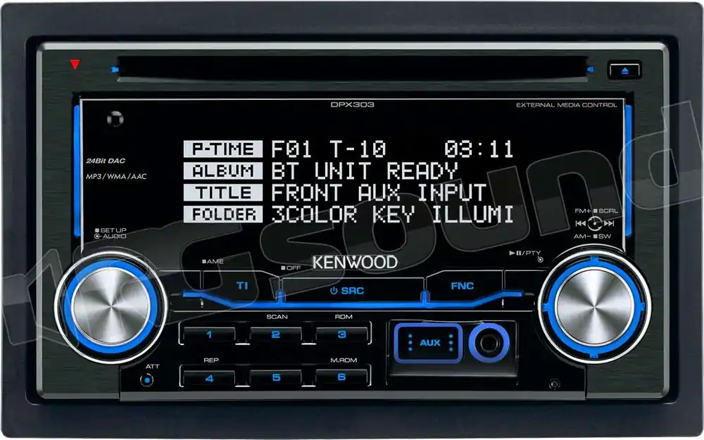 Kenwood DPX-303 Sintolettore CD 2DIN MP3/WMA/AAC Autoradio 1 din e 2