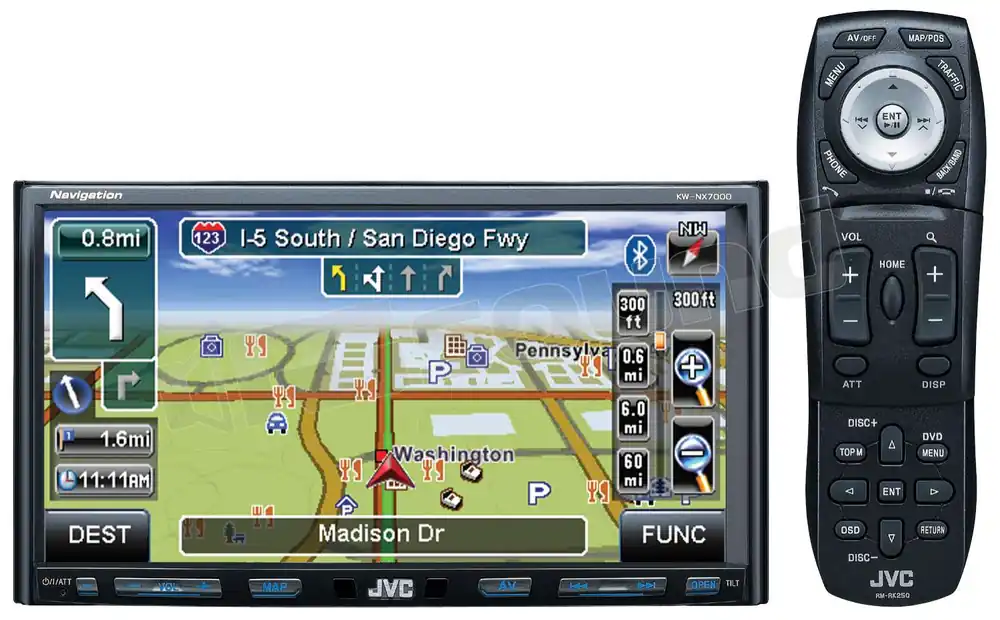 JVC KW-NX7000 - con mappe aggiornate a maggio 2010 Monitor auto 1 e