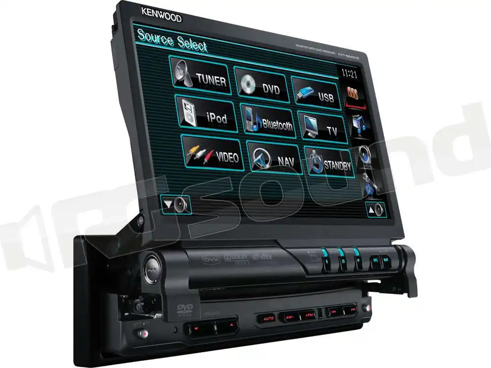 Kenwood KVT-524DVD Monitor auto 1 e 2 Din Car multimedia - Monitor