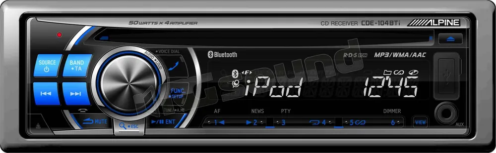 Alpine CDE-104BTi Autoradio 1 din e 2 din Car stereo - Autoradio 1
