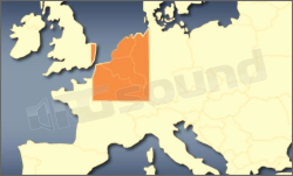 AV Map Mappa Belgio Lussemburgo Olanda per Geosat 6, Geosat 5, Geosat