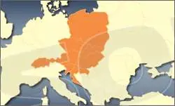 AV Map Mappa Austria Liechtenstein Croazia Slovenia Slovacchia Repub