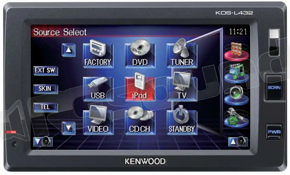 Kenwood KOS-L432 Monitor LCD - tetto - poggiatesta - Monitor LCD