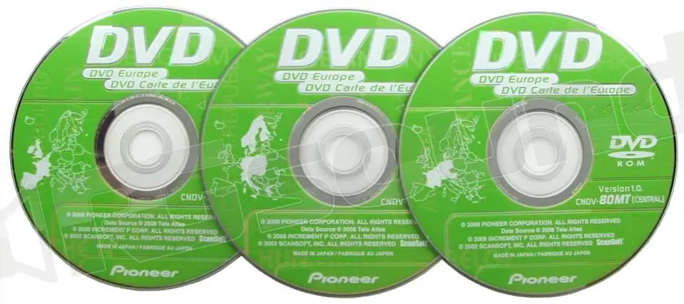 Pioneer CNDV-80MT - DVD con mappe aggiornate (2008) Navigatori GPS