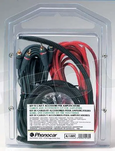 Phonocar 4/270 Set di cavi e accessori non assemblati Cablaggi e acc