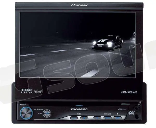 Pioneer AVH-P5000DVD Monitor auto 1 e 2 Din Car multimedia - Monito