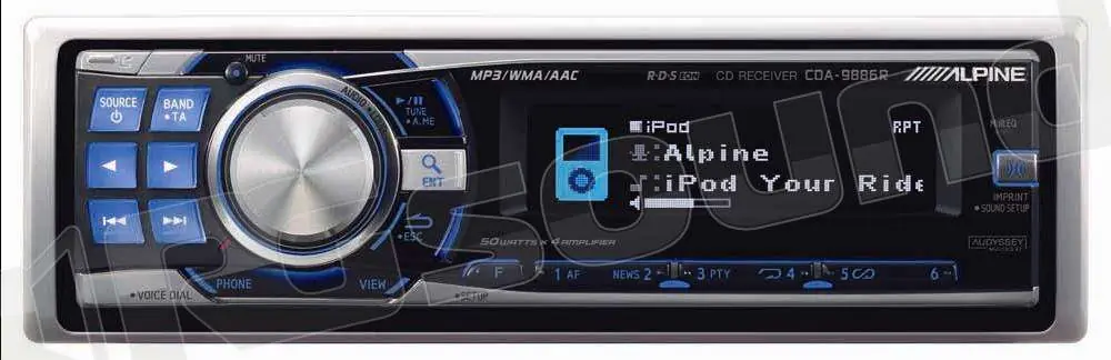 Alpine CDA-9886R - SINTO CD/AAC/MP3/WMA USB Autoradio 1 din e 2 din