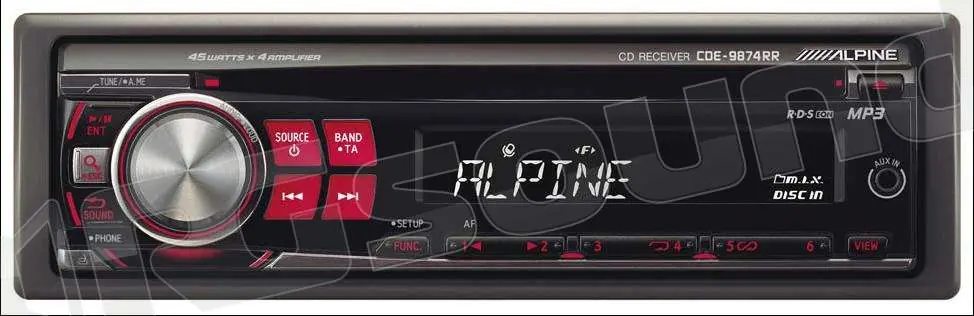 Alpine CDE-9874RR - SINTO CD/MP3 Autoradio 1 din e 2 din Car stereo