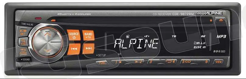 Alpine CDE-9872RM - SINTO CD/MP3 Autoradio 1 din e 2 din Car stereo