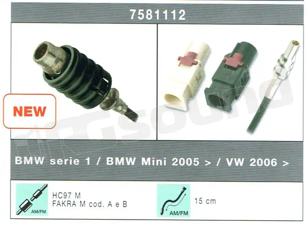 Calearo 7581112 Antenne - Adattatori speciali FM