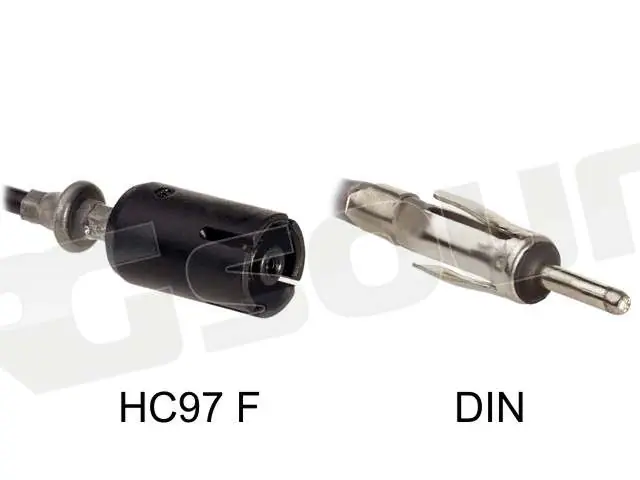 Calearo 7581087 - AM/FM HC97 F / DIN Antenne - Adattatori special