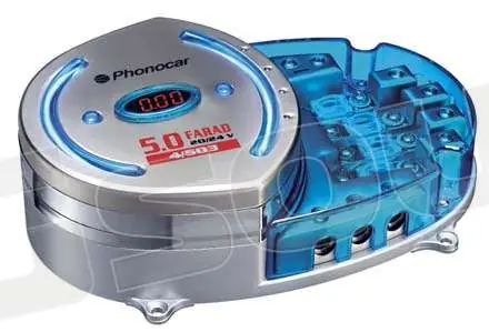 Phonocar 4/503 - Condensatore 5 Farad Cablaggi e accessori - Conden