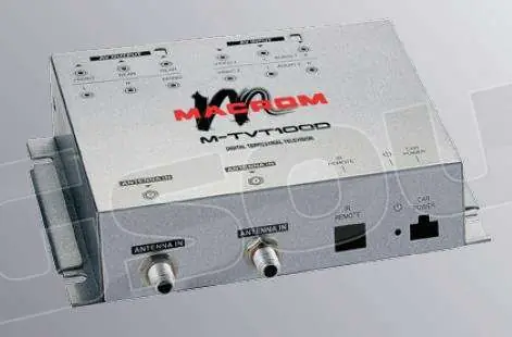 Macrom M-TVT100D.AL - QTM10 - DVB digitale terrestre + antenne Deco
