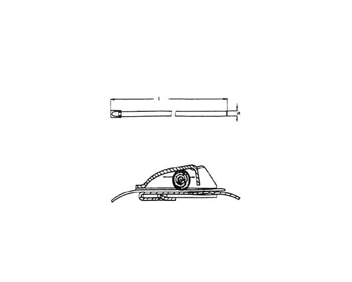 FASCETTA AUTOBLOCCANTE ACCIAO INOX 7,9X520