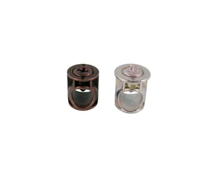 GIUNZIONI CON BARILOTTO 16MM BRONZATE SENZA BORDINO