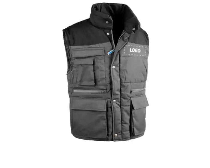 GILET PROFILE GRIGIO/NERO TG. XL