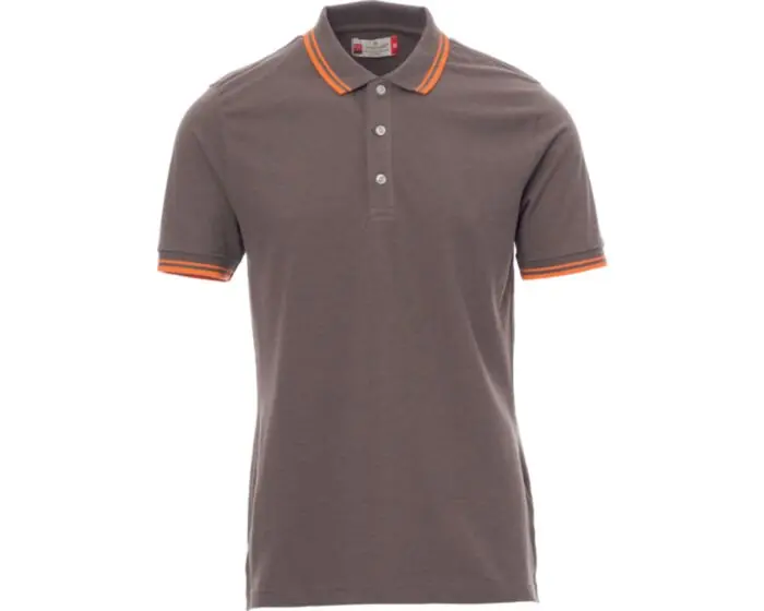 POLO SPORT GRIGIO/ARANCIO TG.XXL