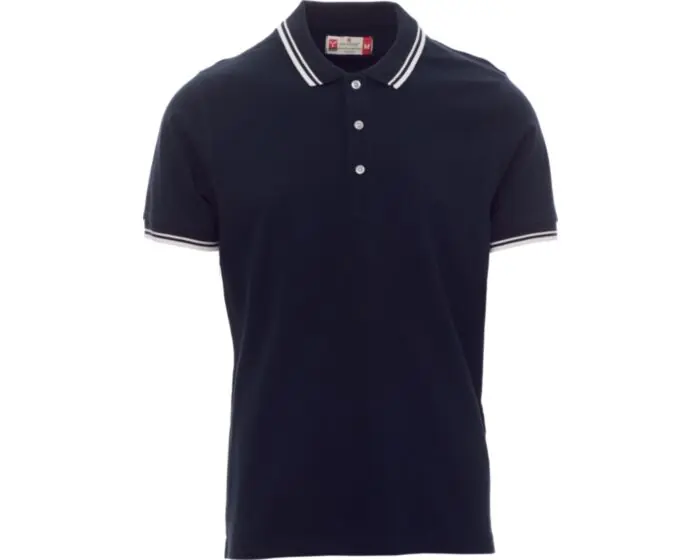 POLO SPORT BLU NAVY/BIANCO TG.XXL