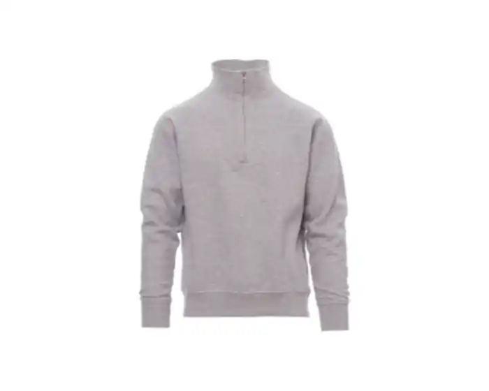 FELPA EASY 1/2 ZIP GRIGIO MELANGE M