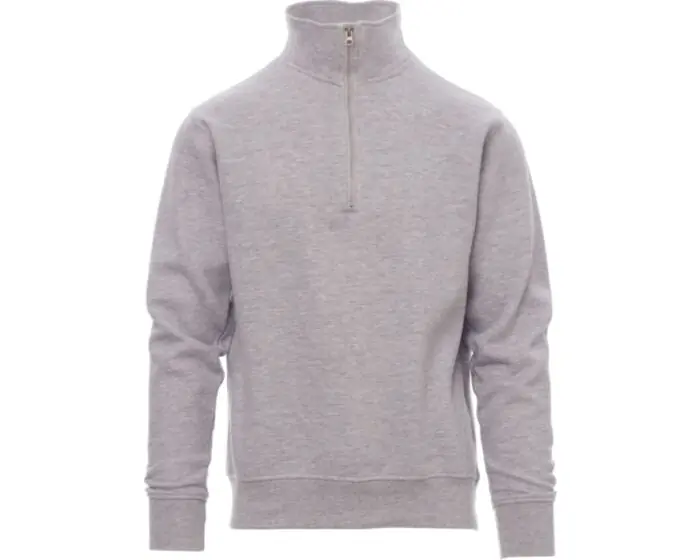 FELPA EASY 1/2 ZIP GRIGIO MELANGE XL