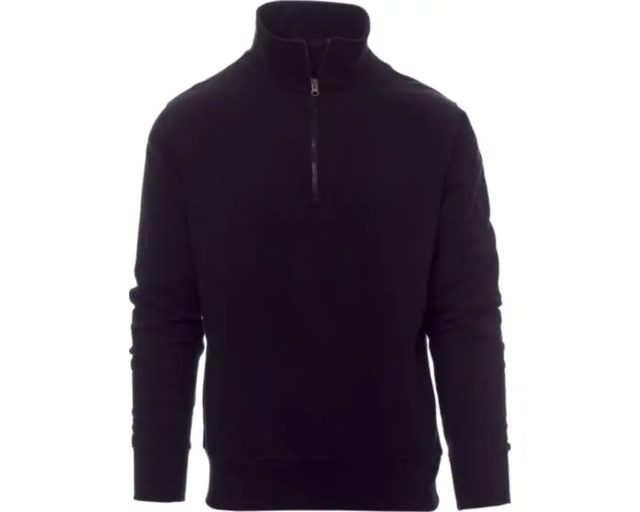 FELPA EASY 1/2 ZIP NERO XXL