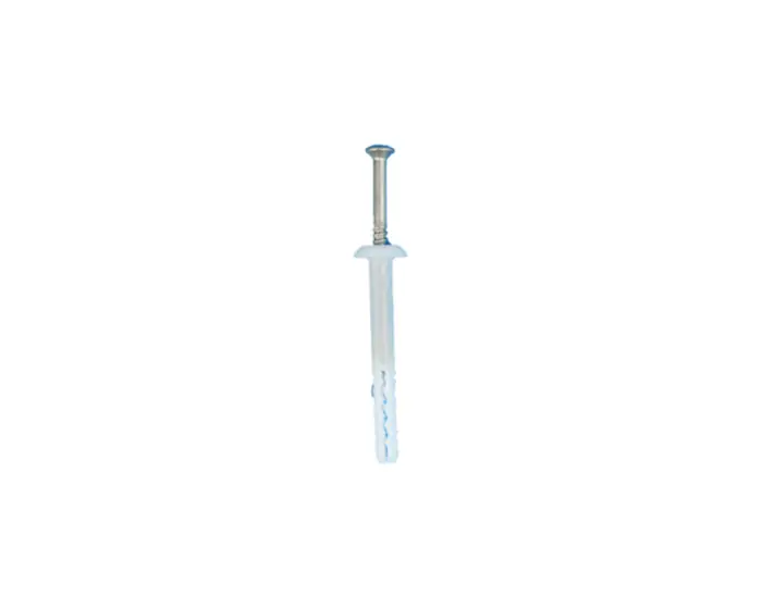 TASSELLI A CHIODO IN NYLON BIANCO CON VITE IN INOX A2