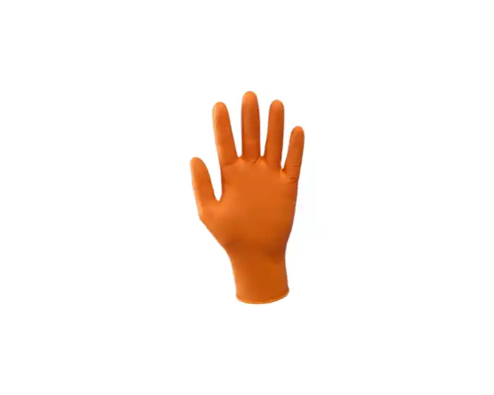 GUANTI MONOUSO NITRILE ARANCIO