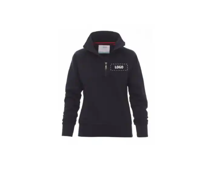 FELPA EASY MEZZA ZIP LADY