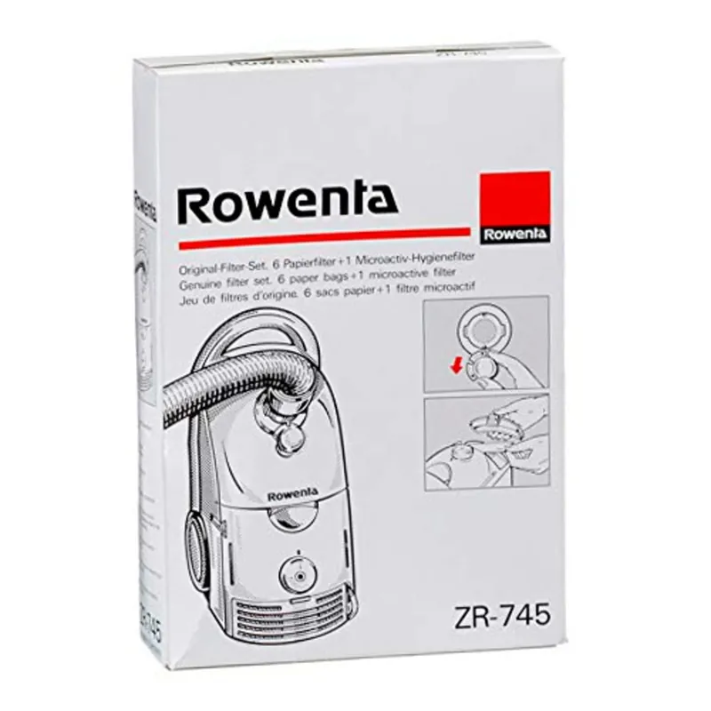 Rowenta Dymbo aspirapolvere 6 sacchetti con 1 microfiltro ZR745