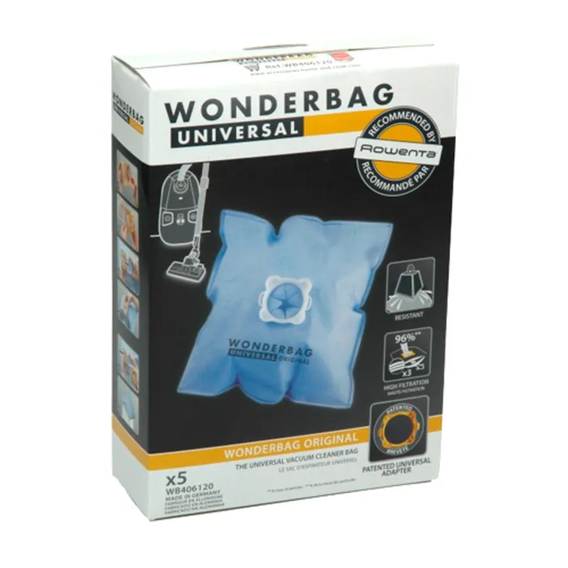 Wonderbag Sacchetto per aspirapolvere originale x 5 - Rowenta WB406120