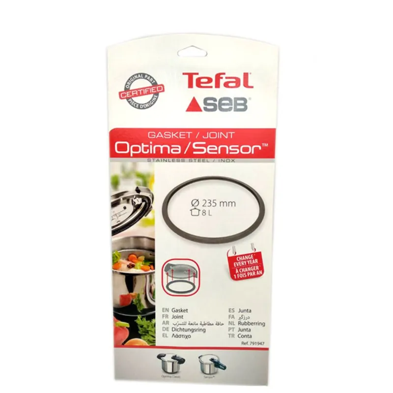 Guarnizione in gomma pentola Tefal Sensor Optima diametro 235 mm 791947