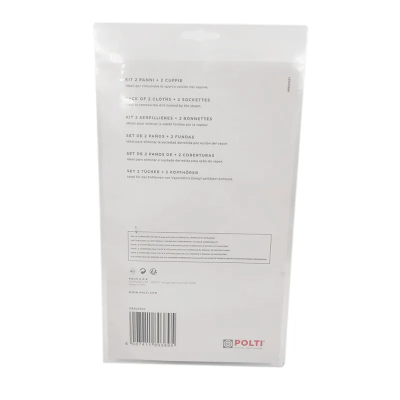 Set 2 panni in microfibra e 2 coperture regolabili per pulitore a vapore Polti SV220 PAEU0307