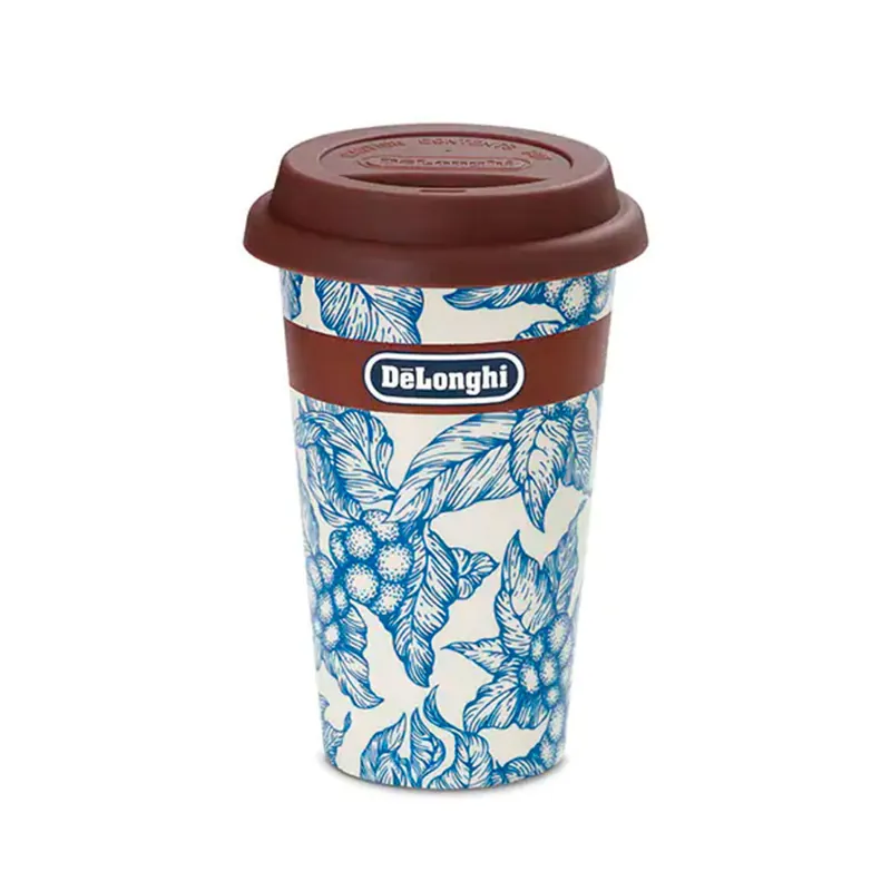 DeLonghi tazza termica in ceramica Blue Flowers da 300 ml DLSC064