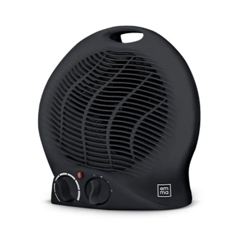 Stufa rotonda nera Emma 2000W