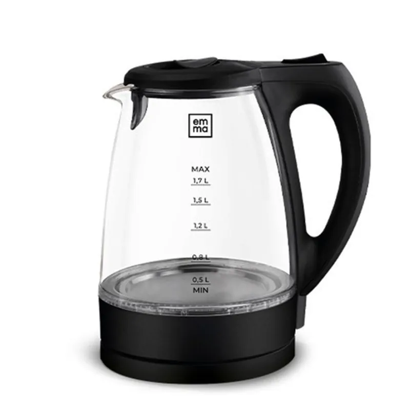 Bollitore elettrico in vetro Emma 2000 W 1,7 L