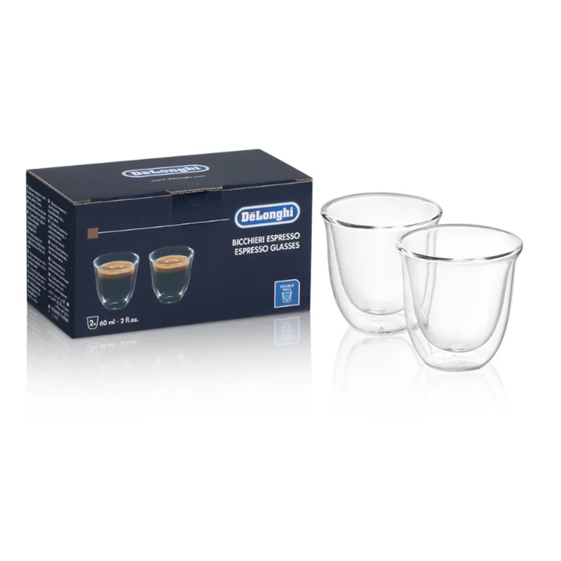 DeLonghi Set di bicchieri da espresso per macchine da caffè DLSC310
