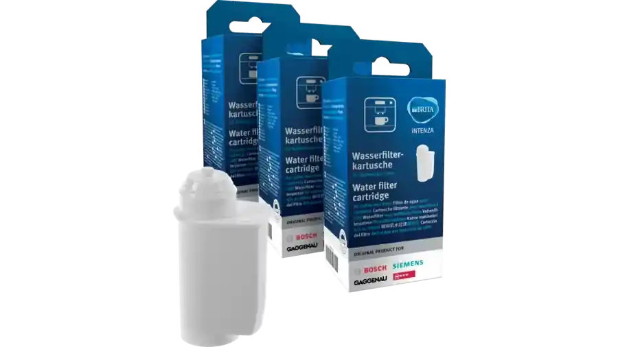 Confezione da 3 filtri d‘acqua per macchina da caffè automatica Siemens, Neff 17000706