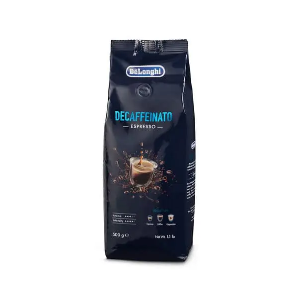 DeLonghi Caffè in grani Decaffeinato, 50% Arabica, 50% Robusta. 500 g