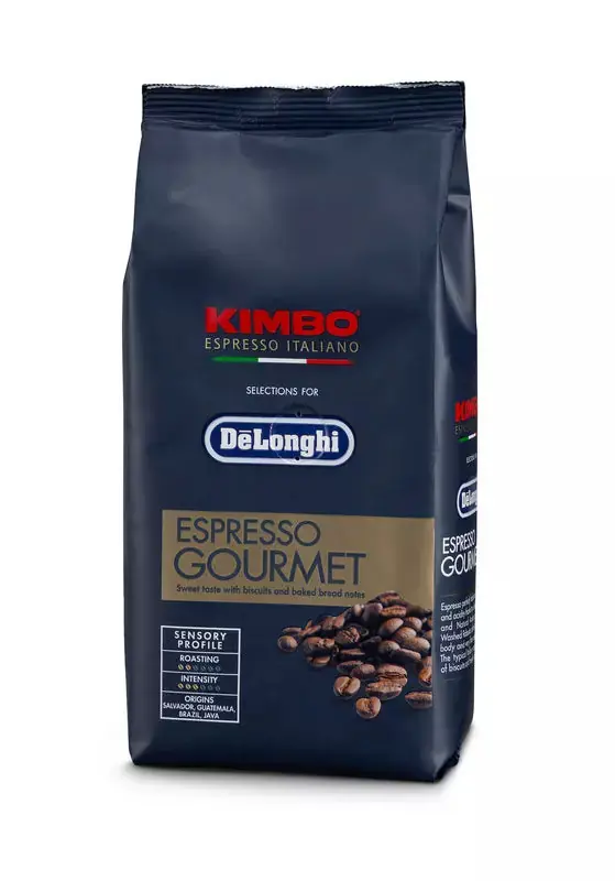 DeLonghi Cafe Kimbo Espresso in grani De‘Longhi, Gourmet 80% Arabica 20% Robusta, 250 g