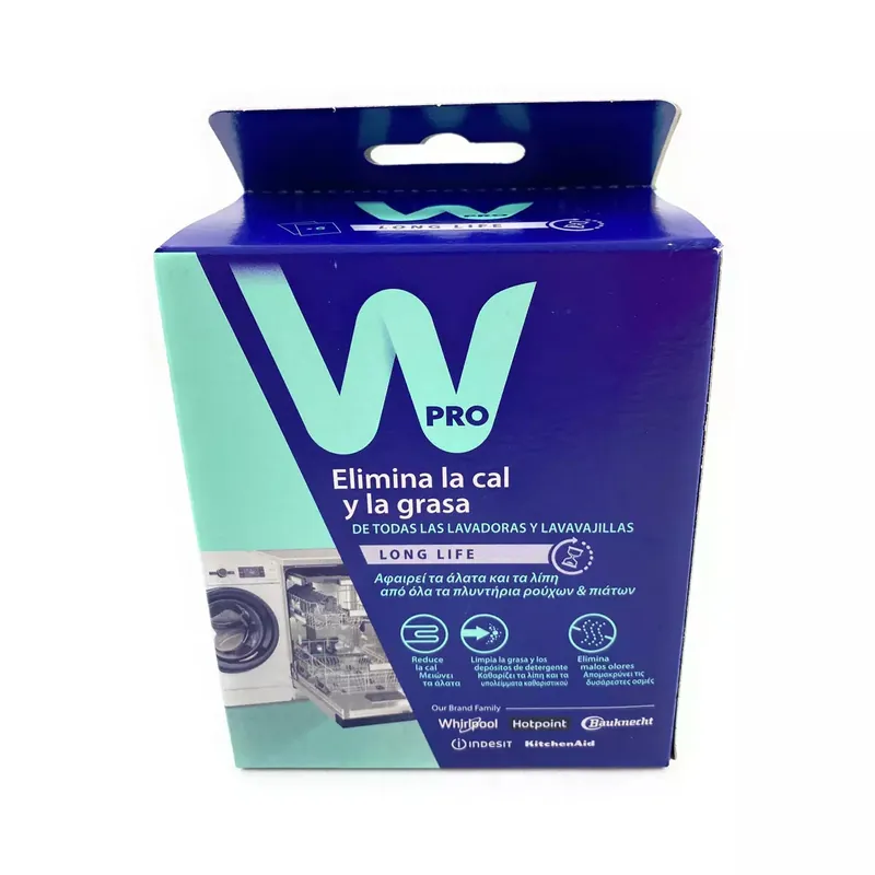Decalcificante detergente per lavatrice e lavastoviglie Whirlpool Wpro 6 unità