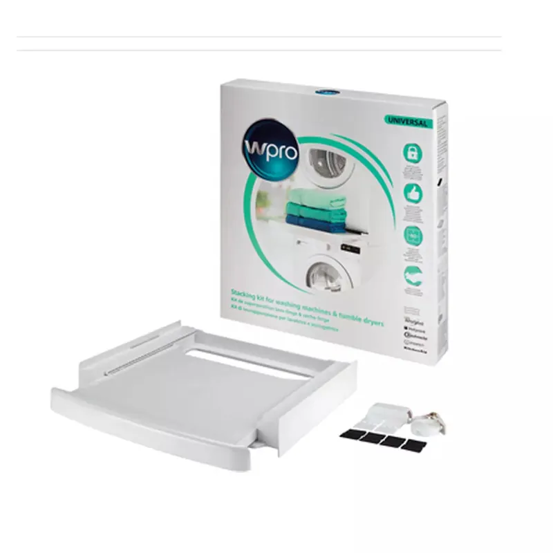 Kit di collegamento lavatrice-asciugatrice con vassoio scorrevole 484000008436