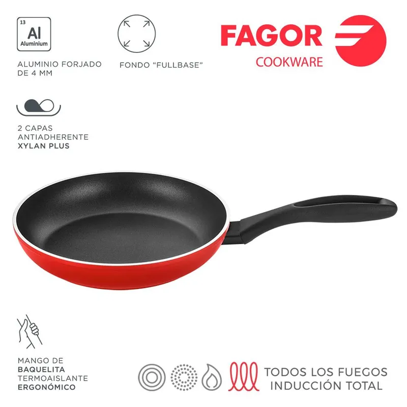 Padella FAGOR MAXIMA Ø28 Rosso